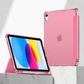 iPad 2022/2025 Tech-Protect SmartCase Pen Hybrid Tri-Fold Folio Cover - Krystal magenta
