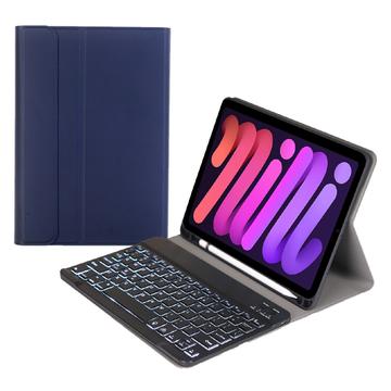 iPad Mini 2021/2024 Bluetooth-tastaturetui - Mørkeblå