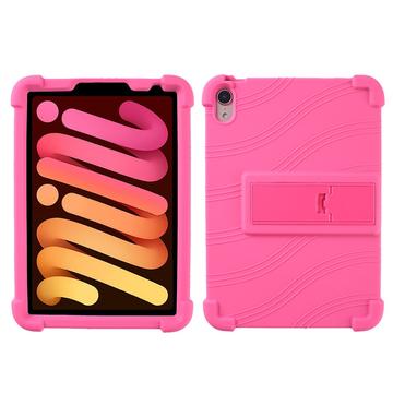 iPad Mini 2021/2024 silikoneetui med kickstand - hot pink