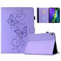 iPad Mini (2026) Butterfly Smart Folio-etui med kortlommer - Lilla