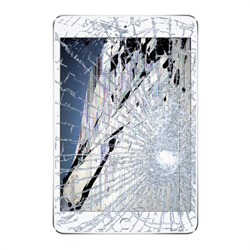 iPad Mini 4 Skærm Reparation - LCD/Touchskærm - Hvid