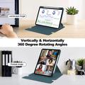 iPad Pro 11 2024/2025 360 Roterende Smart Cover med Bluetooth-tastatur - Sortgrøn
