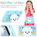 iPad Pro 11 2024/2025 Sød kat Hybrid-etui med kickstand