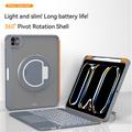 iPad Pro 11 2024/2025 TU3607P Baggrundsbelyst magnetisk tastaturetui med 360 graders roterende stativ