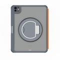 iPad Pro 11 2024/2025 TU3607P Baggrundsbelyst magnetisk tastaturetui med 360 graders roterende stativ - grå