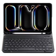 iPad Pro 11 2024/2025 Cover med Bluetooth Tastatur (Open Box - God stand) - Sort