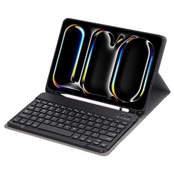 iPad Pro 11 2024 Bluetooth Keyboard Case - Mørkeblå
