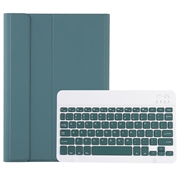 iPad Pro 11 2024/2025 Cover med Bluetooth Tastatur - Mørkegrøn