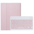 iPad Pro 11 2024/2025 Cover med Bluetooth Tastatur - Pink
