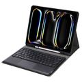 iPad Pro 13 2024/2025 Cover med Bluetooth Tastatur - Sort