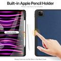 iPad Pro 13 2024/2025 Dux Ducis Domo Tri-Fold Smart Folio Cover - Blå