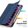 iPad Pro 13 2024/2025 Dux Ducis Domo Tri-Fold Smart Folio Cover - Blå
