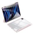 iPad Pro 13 (2024) Dux Ducis Toby Tri-Fold Smart Folio Cover - Lysepink