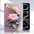iPad Pro 13 2024/2025 Stilfuld Ultra-Slim TPU Cover - Rose Blomst