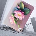 iPad Pro 13 2024/2025 Stilfuld Ultra-Slim TPU Cover - Rose Blomst