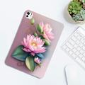 iPad Pro 13 2024/2025 Stilfuld Ultra-Slim TPU Cover - Rose Blomst