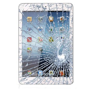 iPad mini Display Glas & Touch Screen Reparation - Hvid