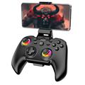 iPega PG-9115 Trådløs spilcontroller med RGB - Android/iOS/PC/PS4/PS3/Switch - Sort
