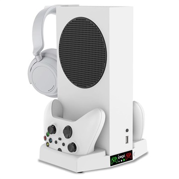 iPega XBS011 Xbox Series S Docking Station med Kølere - Hvid