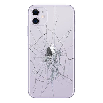 iPhone 11 Bagcover Reparation - kun glasset - Lilla