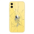 iPhone 11 Bagcover Reparation - kun glasset - Gul
