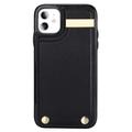 iPhone 11-cover med kortholder - sort