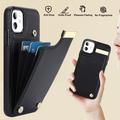iPhone 11-cover med kortholder - sort