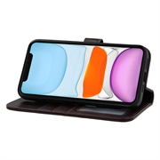 iPhone 11 MyTPhone CardMate læder pung cover - mørkebrun