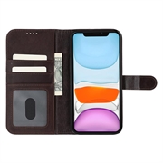 iPhone 11 MyTPhone CardMate læder pung cover - mørkebrun