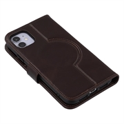 iPhone 11 MyTPhone CardMate læder pung cover - mørkebrun