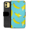iPhone 11 Premium Flip Cover med Pung - Bananer