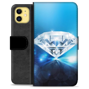 iPhone 11 Premium Flip Cover med Pung - Diamant