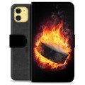 iPhone 11 Premium Flip Cover med Pung - Ishockey