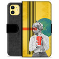 iPhone 11 Premium Flip Cover med Pung - Retro Kunst