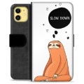 iPhone 11 Premium Flip Cover med Pung - Slow Down