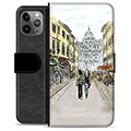 iPhone 11 Pro Max Premium Flip Cover med Pung - Italiensk Gade