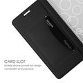 iPhone 11 Pro Max Slim Flip Cover med Kortholder - Sort