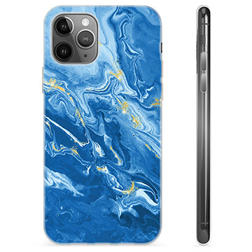 iPhone 11 Pro Max TPU Cover - Farverig Marmor