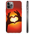 iPhone 11 Pro Max TPU Cover - Hjertesilhuet