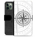 iPhone 11 Pro Premium Flip Cover med Pung - Kompas