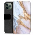 iPhone 11 Pro Premium Flip Cover med Pung - Elegant Marmor