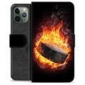iPhone 11 Pro Premium Flip Cover med Pung - Ishockey
