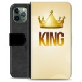 iPhone 11 Pro Premium Flip Cover med Pung - Konge