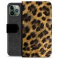 iPhone 11 Pro Premium Flip Cover med Pung - Leopard
