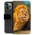 iPhone 11 Pro Premium Flip Cover med Pung - Løve