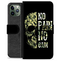 iPhone 11 Pro Premium Flip Cover med Pung - No Pain, No Gain
