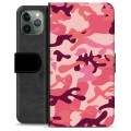 iPhone 11 Pro Premium Flip Cover med Pung - Pink Camouflage