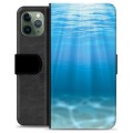 iPhone 11 Pro Premium Flip Cover med Pung - Hav