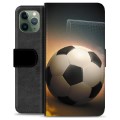 iPhone 11 Pro Premium Flip Cover med Pung - Fodbold