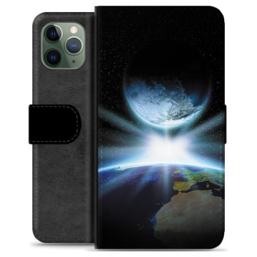 iPhone 11 Pro Premium Flip Cover med Pung - Verdensrum